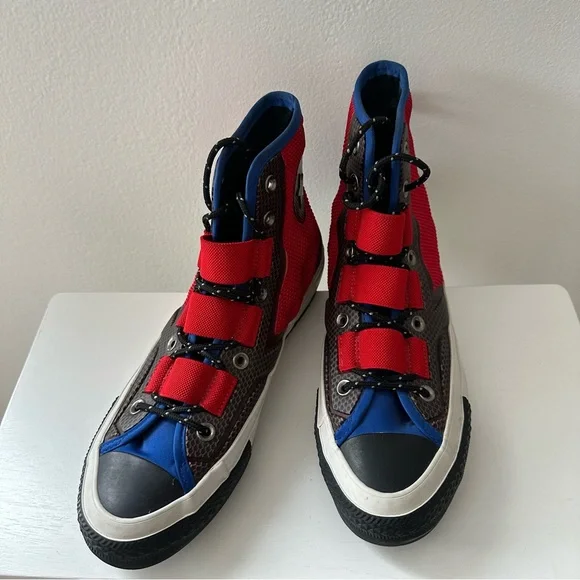 Converse Chuck 70 Tech Hiker High Top Sneakers Men’s Size 8 Red Blue Putty